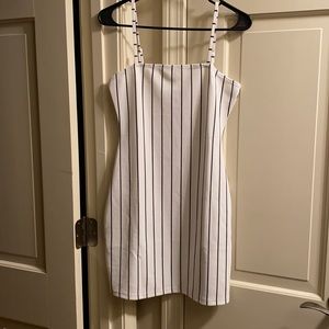 Small white striped dress from SHEIN